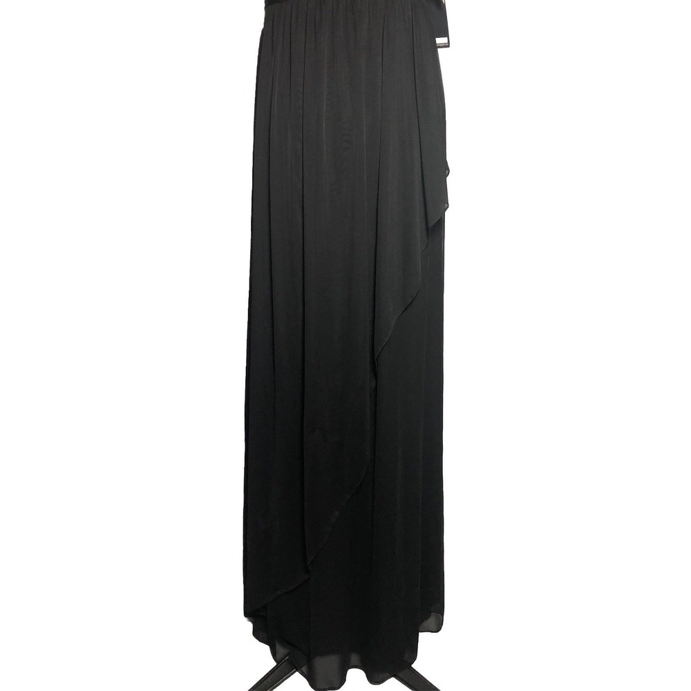 Adrianna Papell Love Story Black Prom Dress Lace Gown Dress Sz 6 NWT DAMAGED - Picture 8 of 16